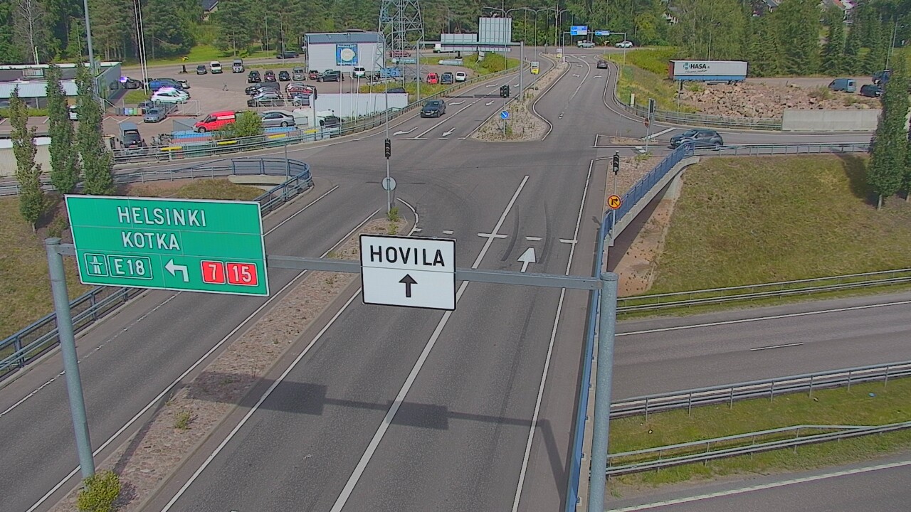 Weather Camera Image Väg 7 Kotka, Jumalniemi, Kotka, Kymenlaakso