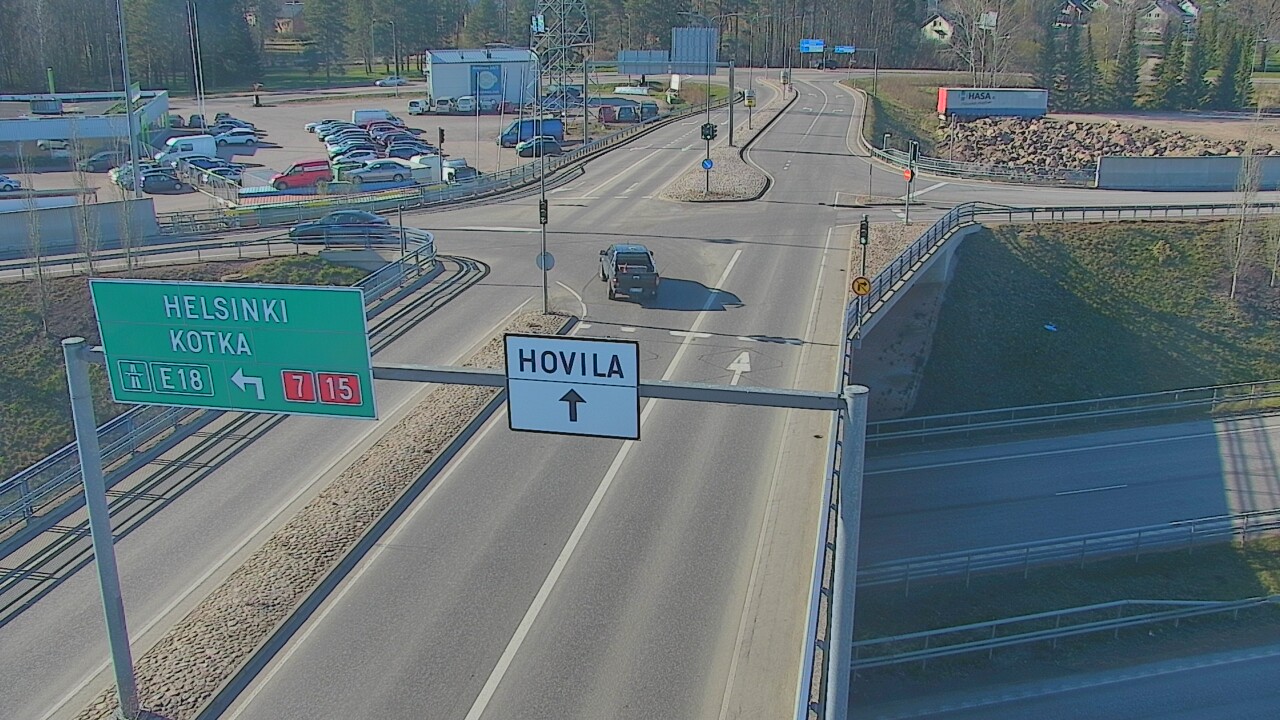 Weather Camera Image Väg 7 Kotka, Jumalniemi, Kotka, Kymenlaakso