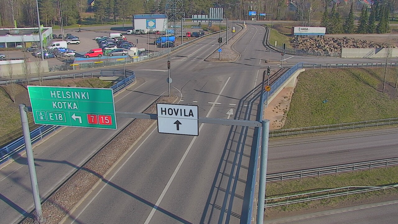 Weather Camera Image Väg 7 Kotka, Jumalniemi, Kotka, Kymenlaakso