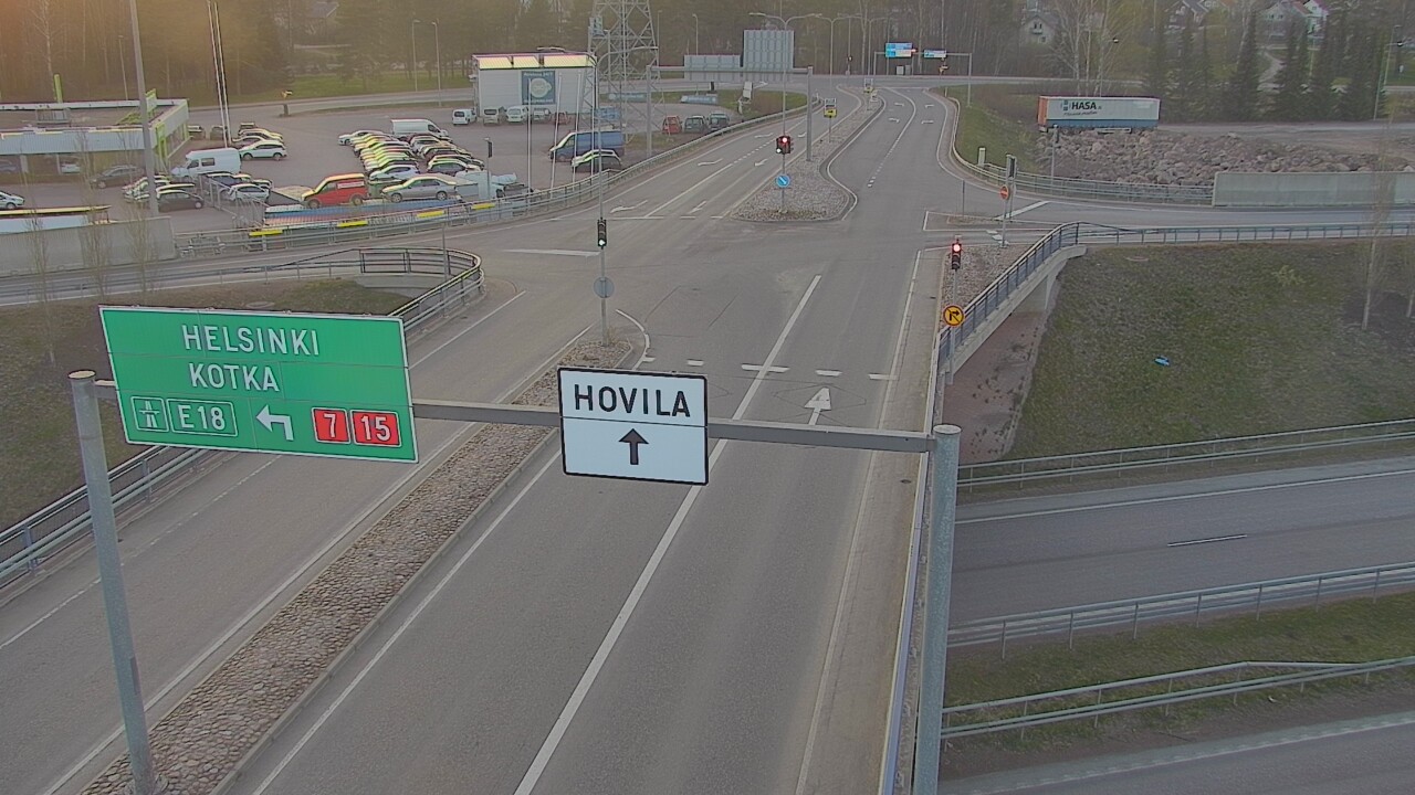 Weather Camera Image Väg 7 Kotka, Jumalniemi, Kotka, Kymenlaakso