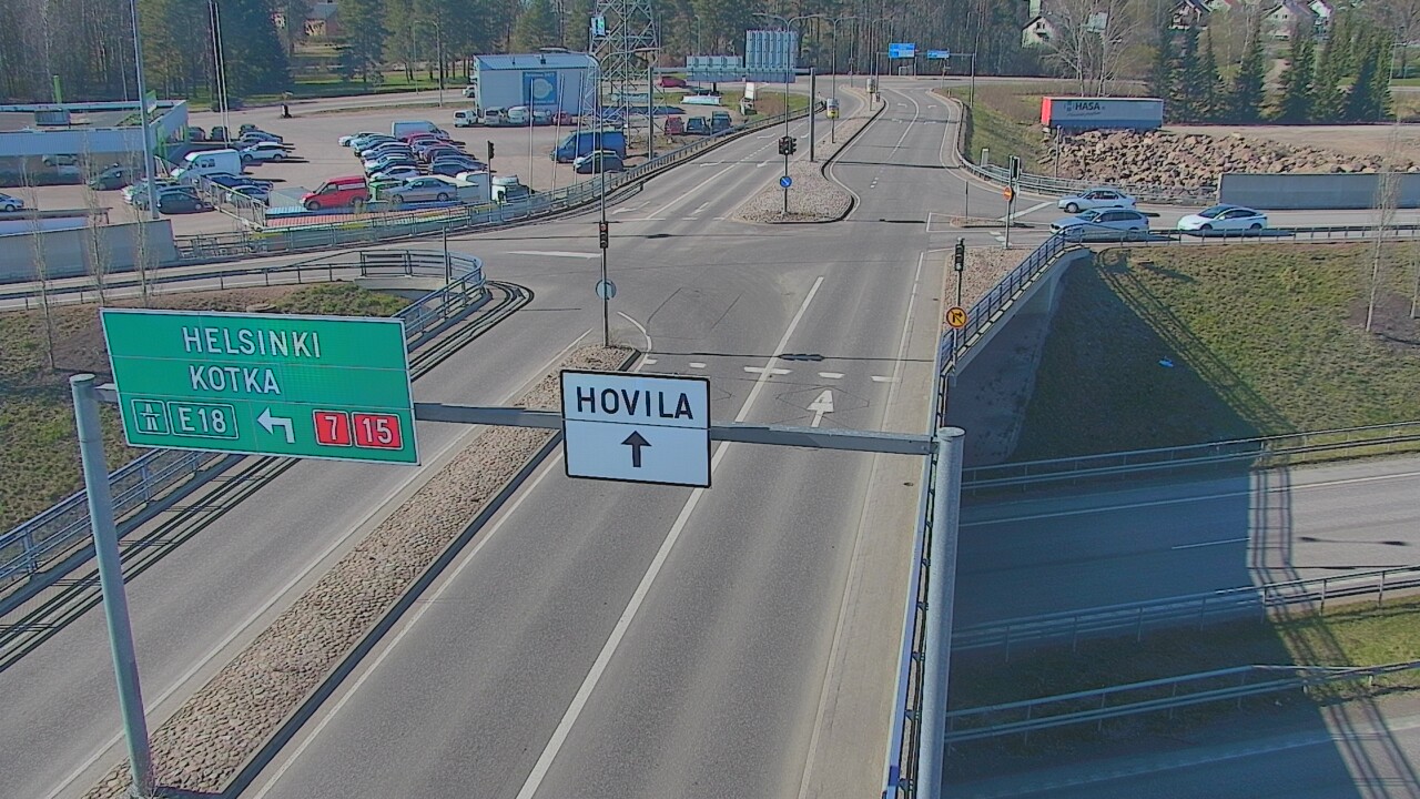 Weather Camera Image Väg 7 Kotka, Jumalniemi, Kotka, Kymenlaakso