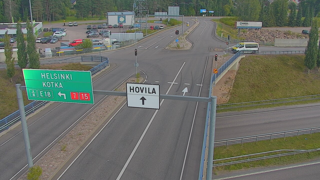 Weather Camera Image Väg 7 Kotka, Jumalniemi, Kotka, Kymenlaakso