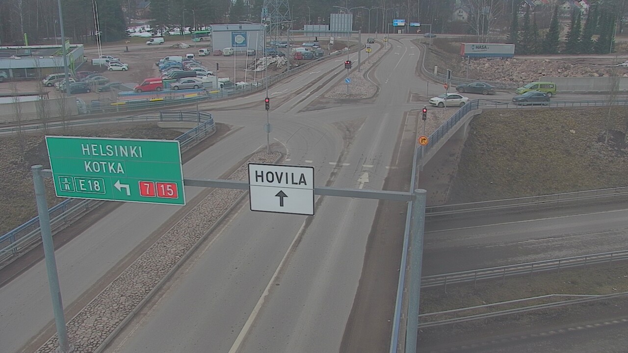 Weather Camera Image Väg 7 Kotka, Jumalniemi, Kotka, Kymenlaakso
