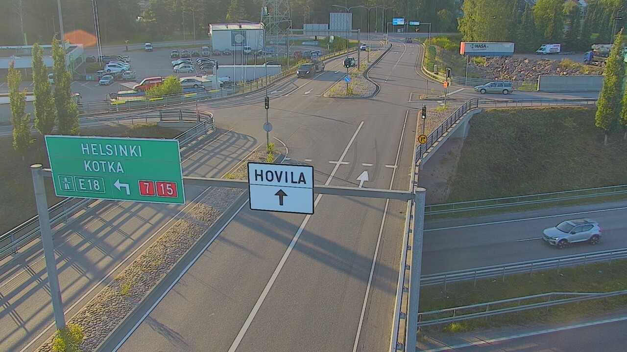 Weather Camera Image Väg 7 Kotka, Jumalniemi, Kotka, Kymenlaakso
