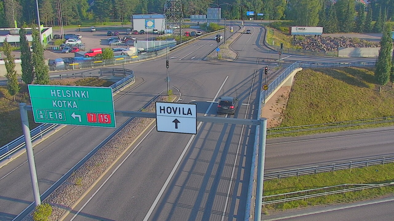 Weather Camera Image Väg 7 Kotka, Jumalniemi, Kotka, Kymenlaakso