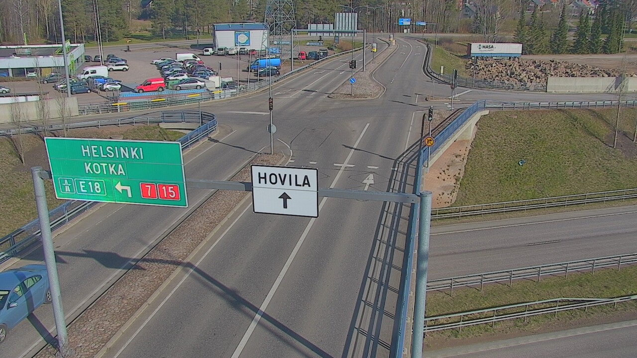 Weather Camera Image Väg 7 Kotka, Jumalniemi, Kotka, Kymenlaakso