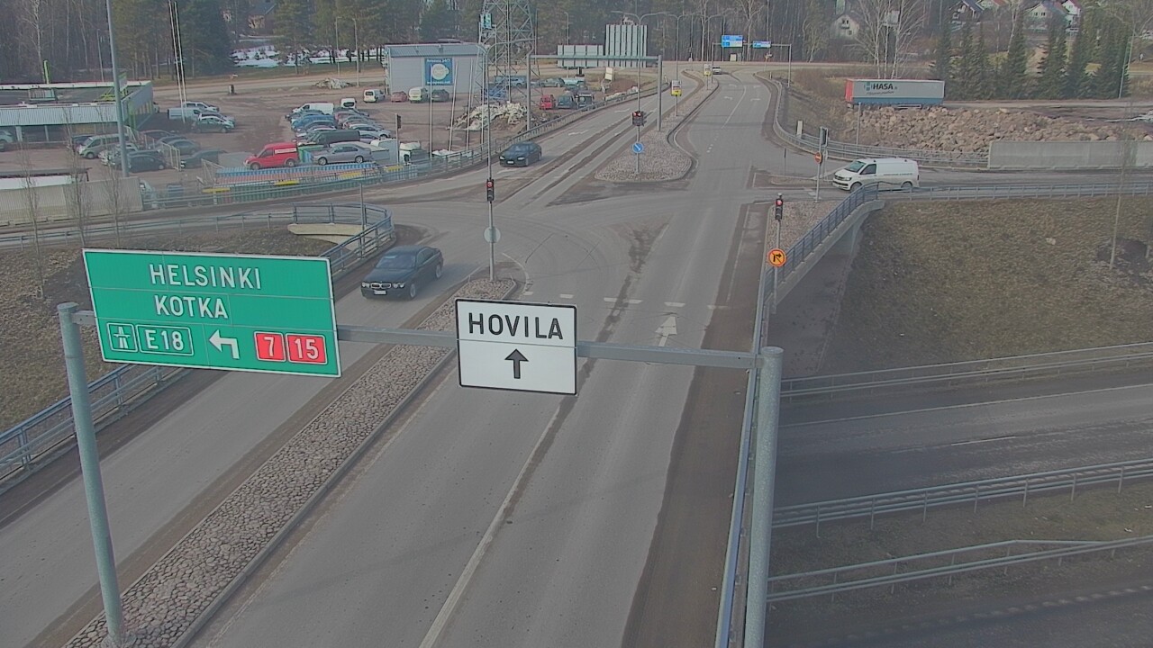 Weather Camera Image Väg 7 Kotka, Jumalniemi, Kotka, Kymenlaakso