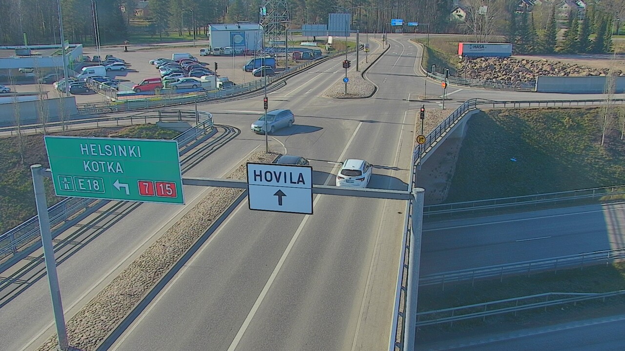 Weather Camera Image Väg 7 Kotka, Jumalniemi, Kotka, Kymenlaakso