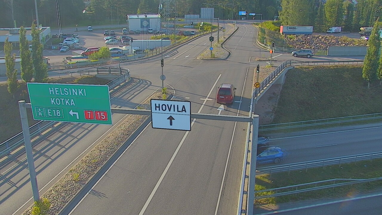 Weather Camera Image Väg 7 Kotka, Jumalniemi, Kotka, Kymenlaakso