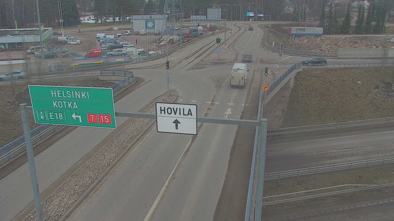 Weather Camera Image Väg 7 Kotka, Jumalniemi, Kotka, Kymenlaakso