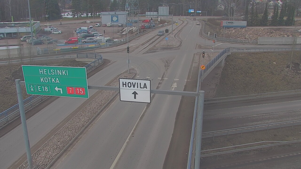 Weather Camera Image Väg 7 Kotka, Jumalniemi, Kotka, Kymenlaakso