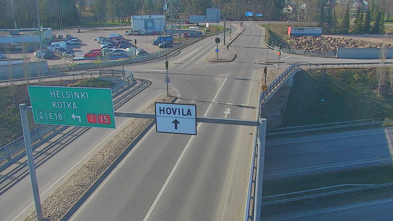 Weather Camera Image Väg 7 Kotka, Jumalniemi, Kotka, Kymenlaakso