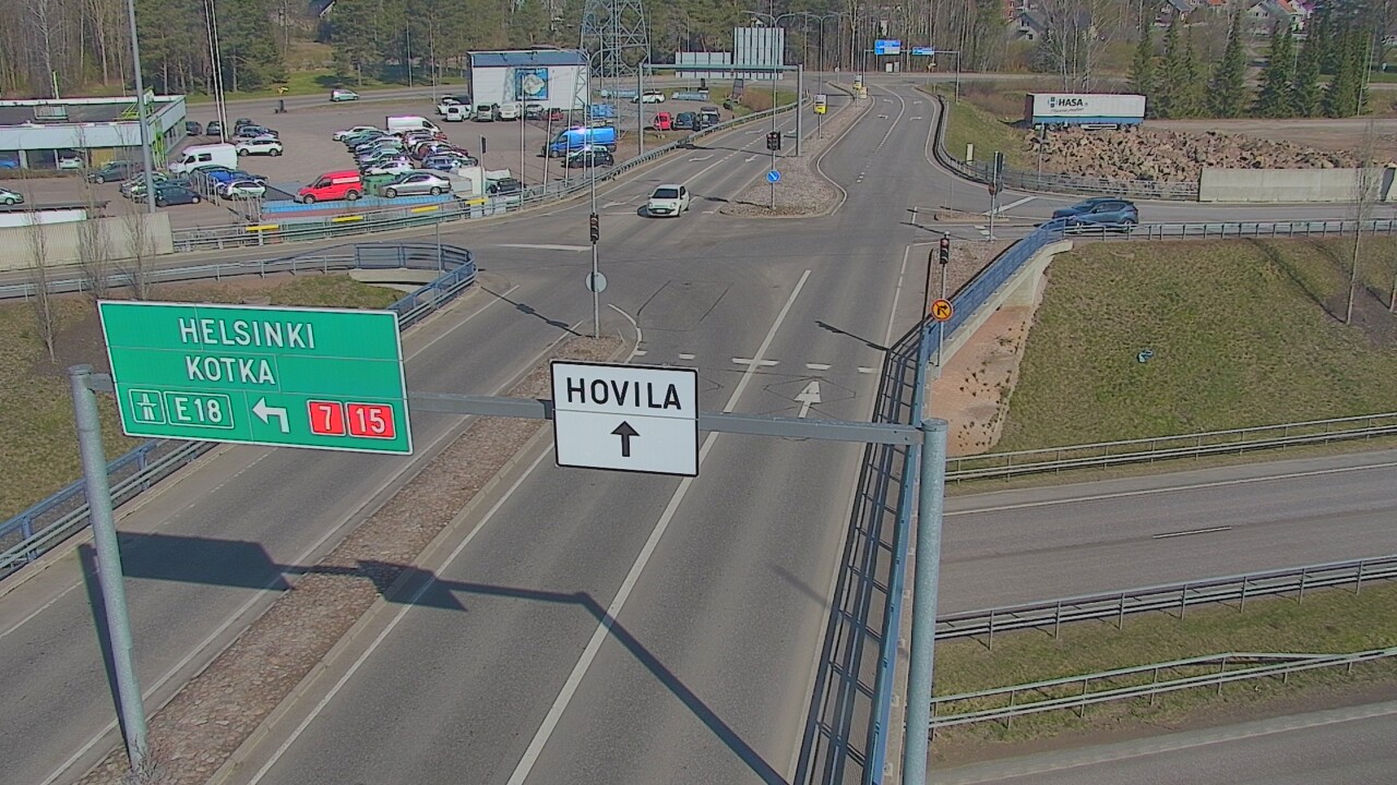 Weather Camera Image Väg 7 Kotka, Jumalniemi, Kotka, Kymenlaakso