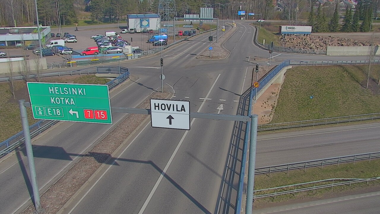 Weather Camera Image Väg 7 Kotka, Jumalniemi, Kotka, Kymenlaakso