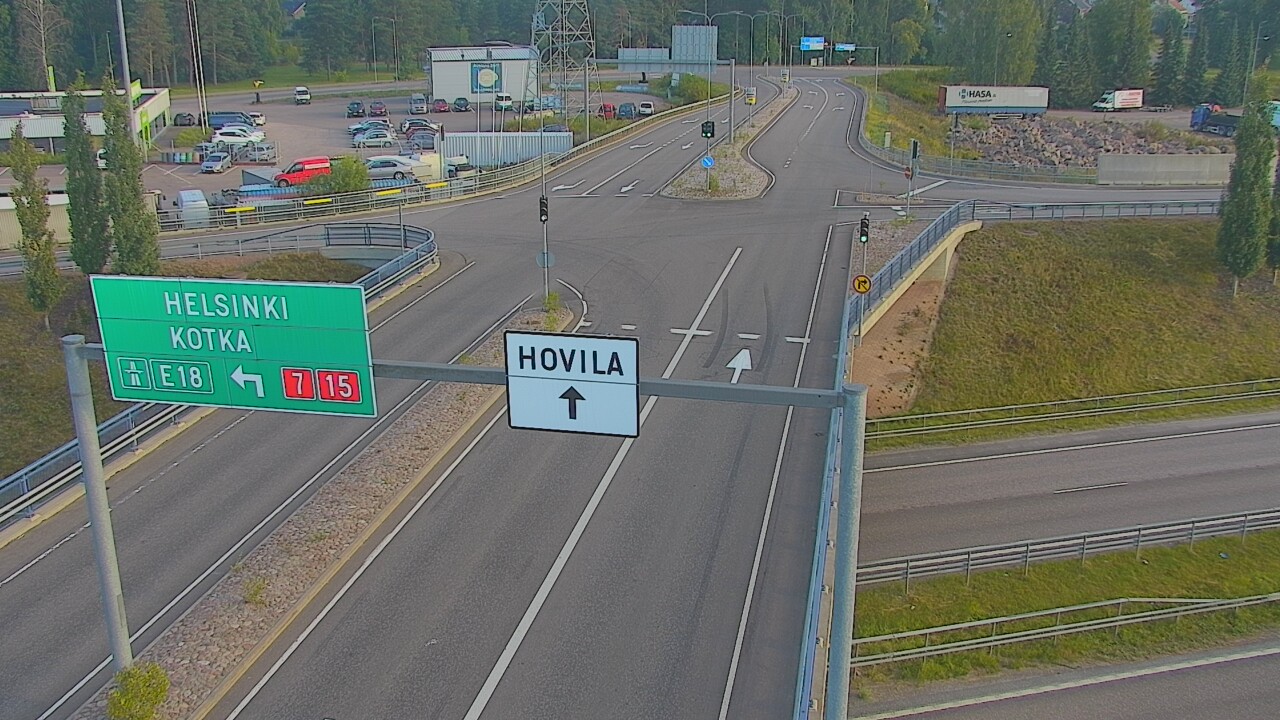 Weather Camera Image Väg 7 Kotka, Jumalniemi, Kotka, Kymenlaakso