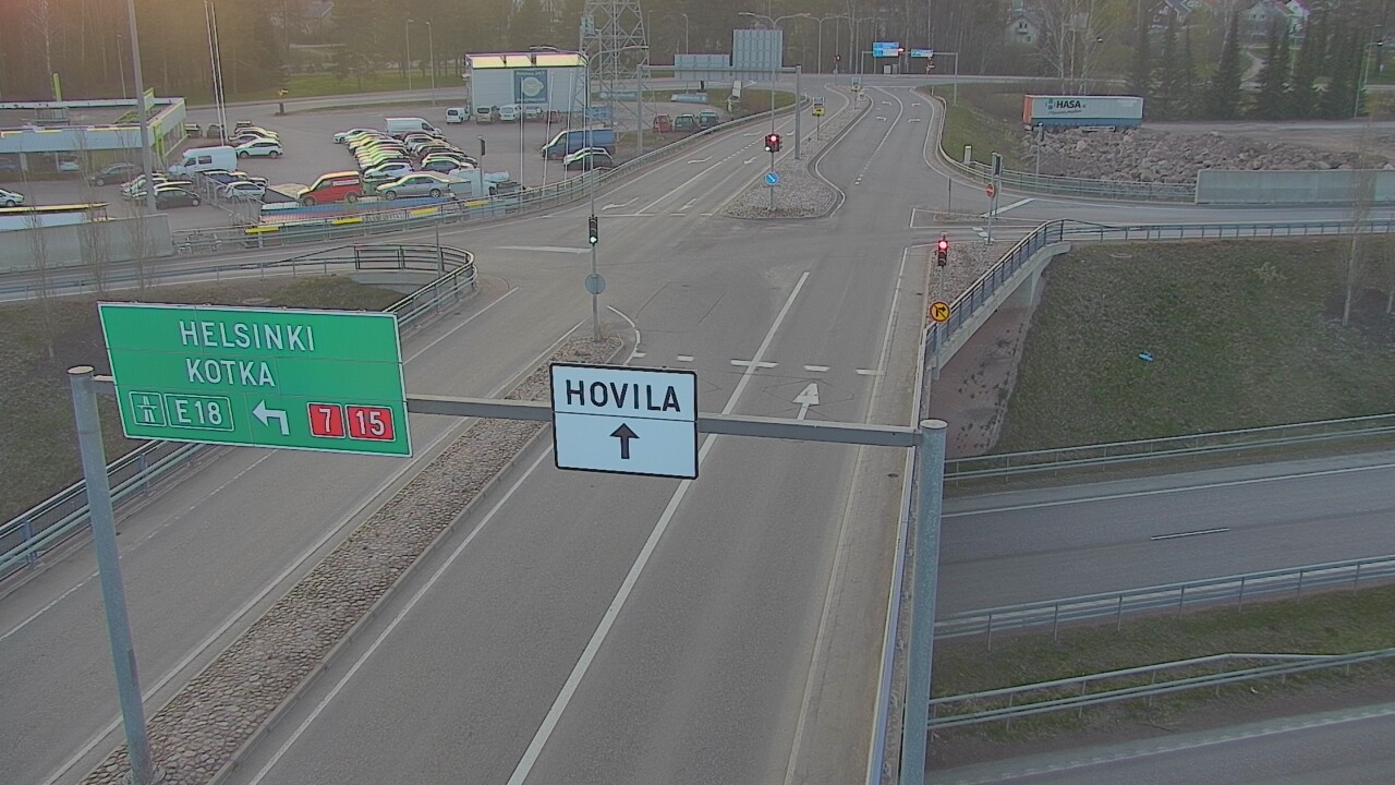 Weather Camera Image Väg 7 Kotka, Jumalniemi, Kotka, Kymenlaakso