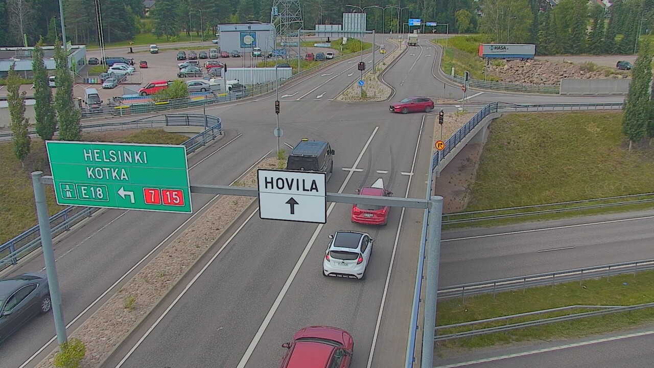 Weather Camera Image Väg 7 Kotka, Jumalniemi, Kotka, Kymenlaakso
