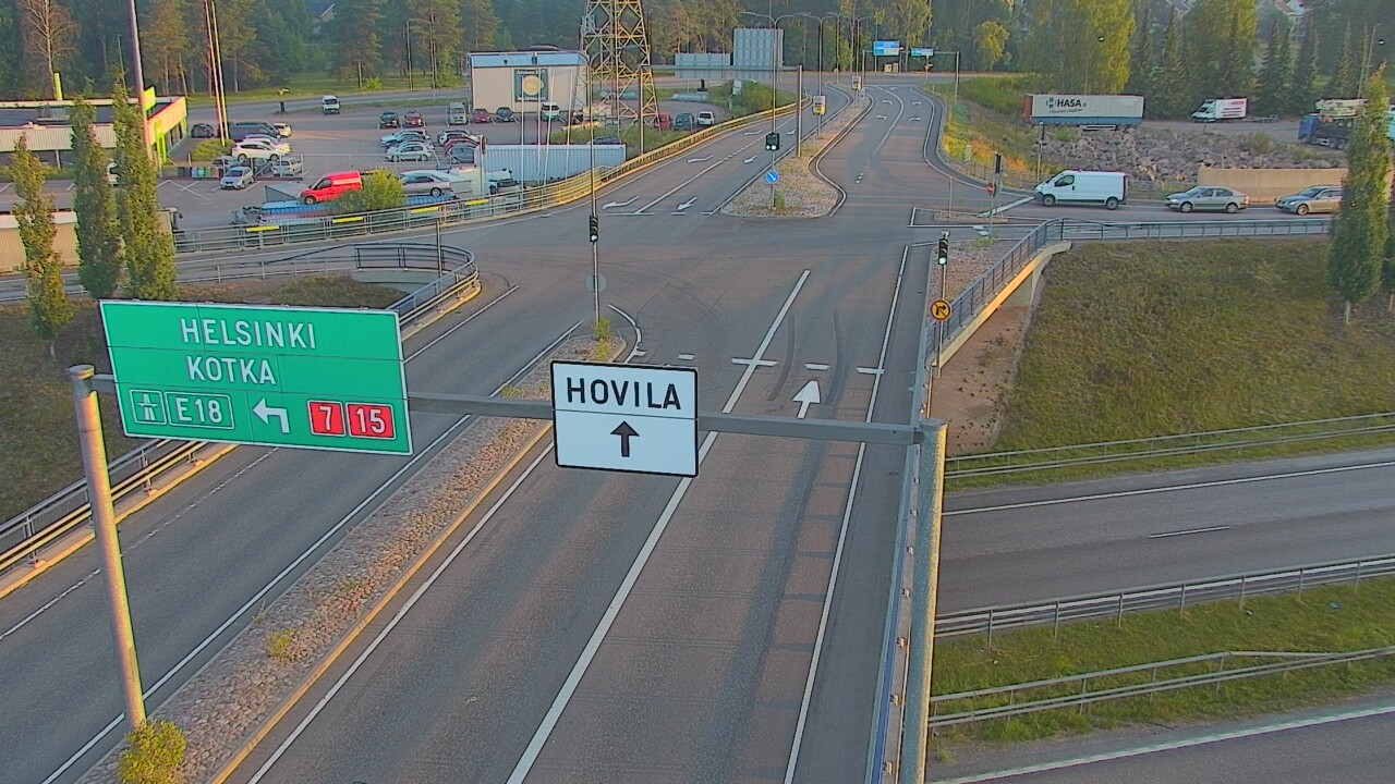 Weather Camera Image Väg 7 Kotka, Jumalniemi, Kotka, Kymenlaakso