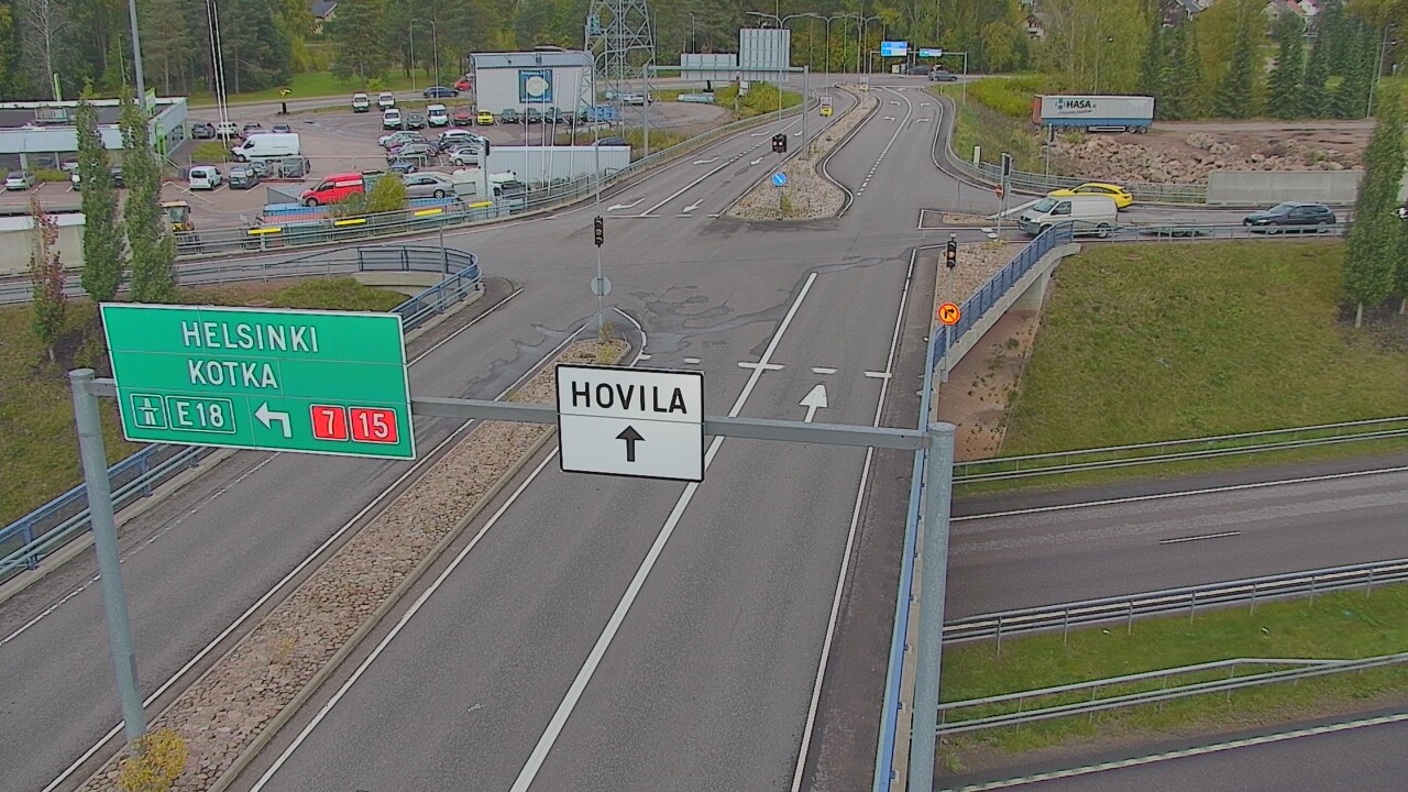 Weather Camera Image Väg 7 Kotka, Jumalniemi, Kotka, Kymenlaakso