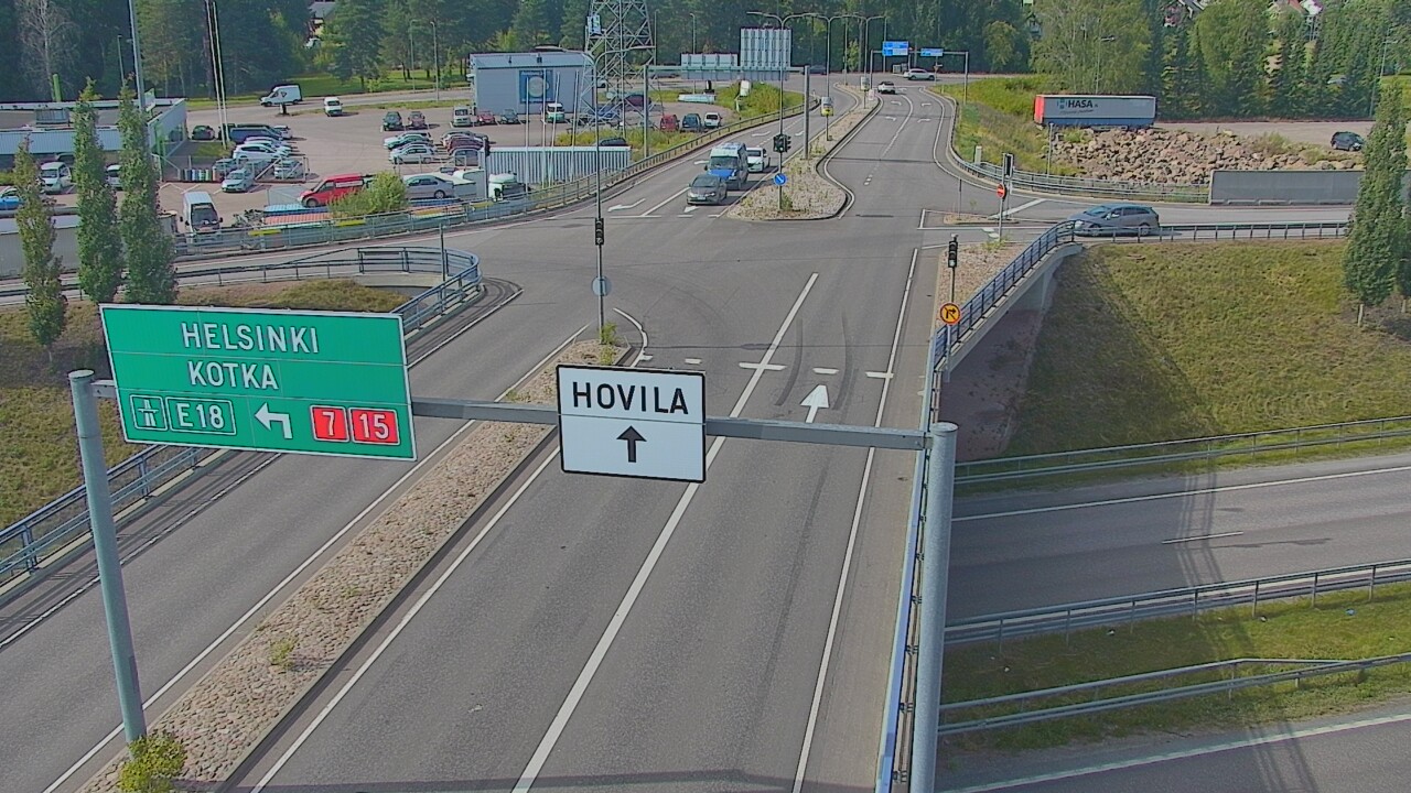 Weather Camera Image Väg 7 Kotka, Jumalniemi, Kotka, Kymenlaakso