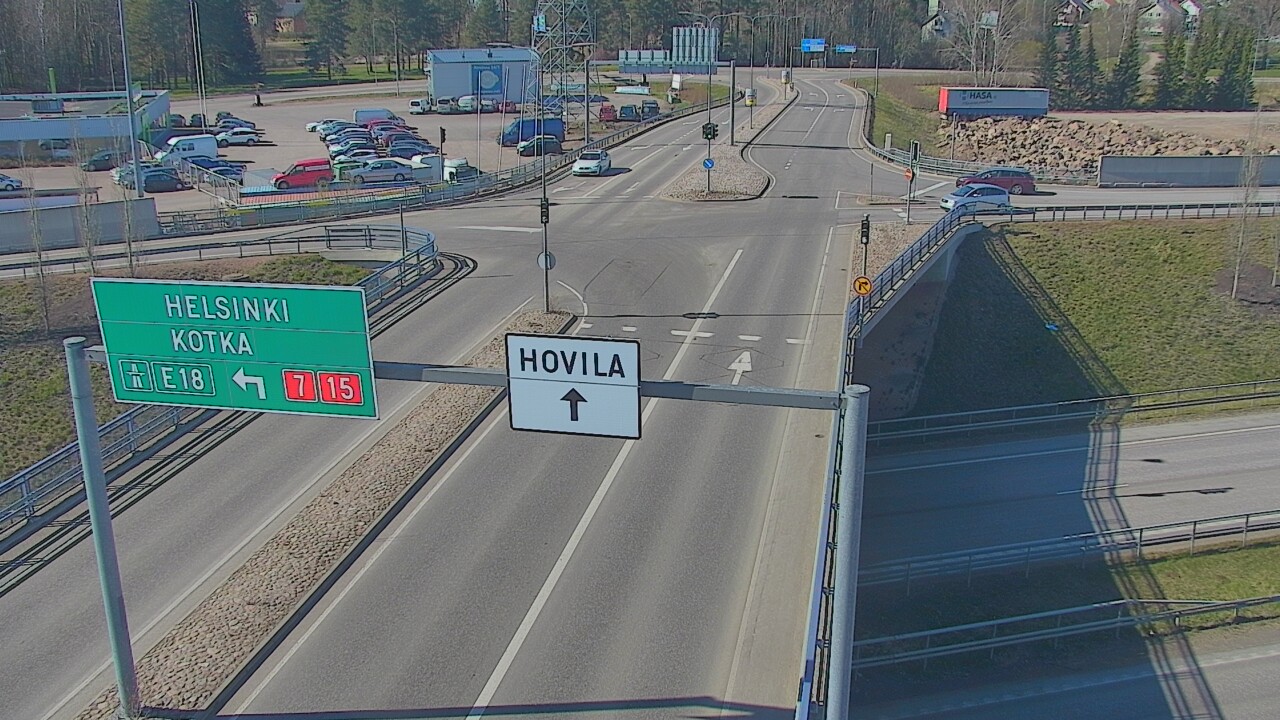 Weather Camera Image Väg 7 Kotka, Jumalniemi, Kotka, Kymenlaakso