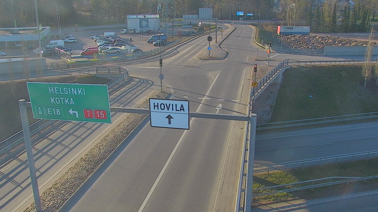 Weather Camera Image Väg 7 Kotka, Jumalniemi, Kotka, Kymenlaakso