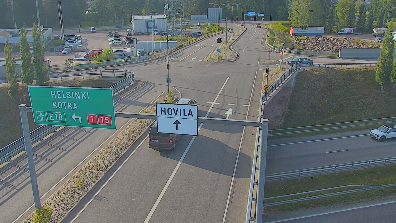 Weather Camera Image Väg 7 Kotka, Jumalniemi, Kotka, Kymenlaakso