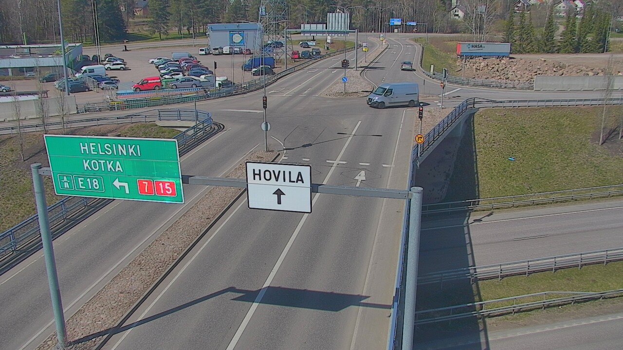 Weather Camera Image Väg 7 Kotka, Jumalniemi, Kotka, Kymenlaakso