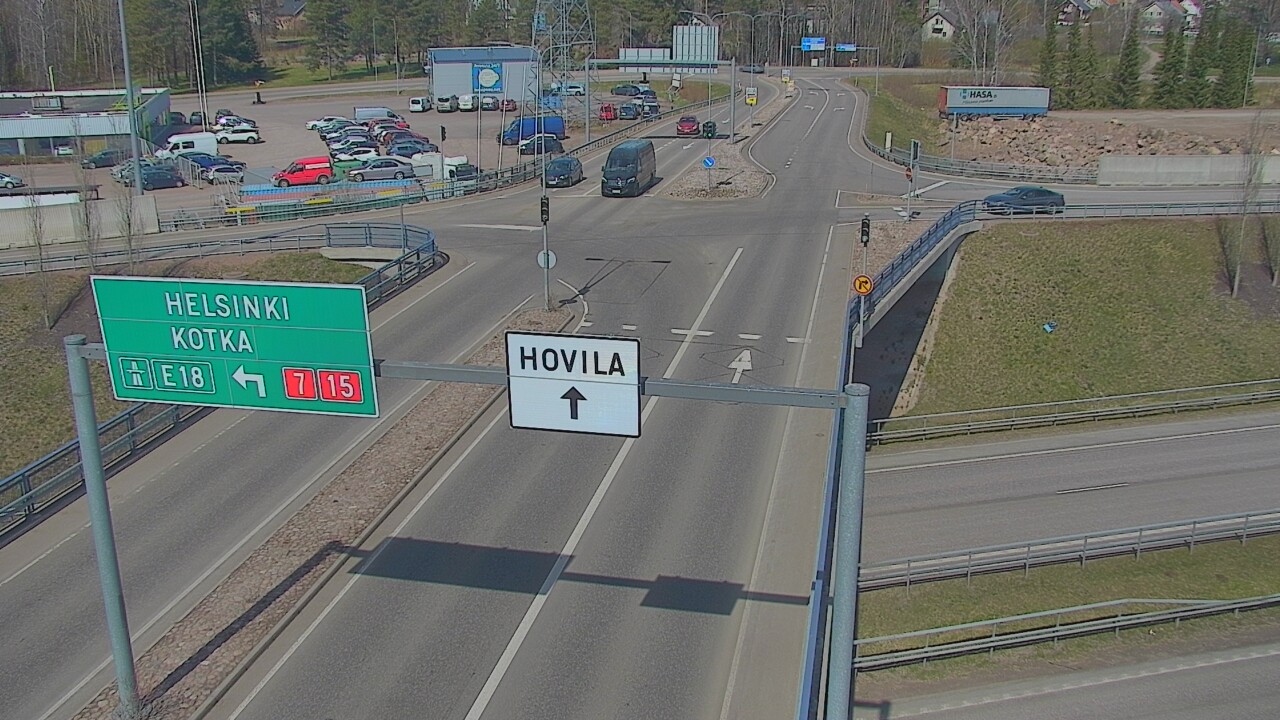 Weather Camera Image Väg 7 Kotka, Jumalniemi, Kotka, Kymenlaakso