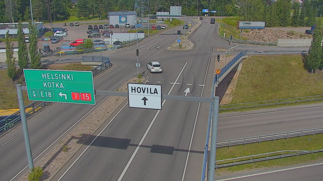 Weather Camera Image Väg 7 Kotka, Jumalniemi, Kotka, Kymenlaakso