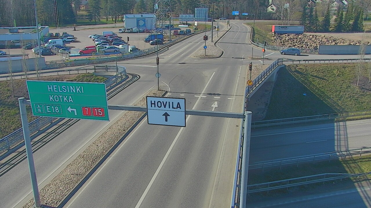 Weather Camera Image Väg 7 Kotka, Jumalniemi, Kotka, Kymenlaakso