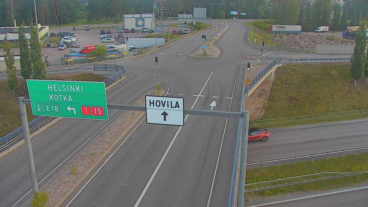 Weather Camera Image Väg 7 Kotka, Jumalniemi, Kotka, Kymenlaakso