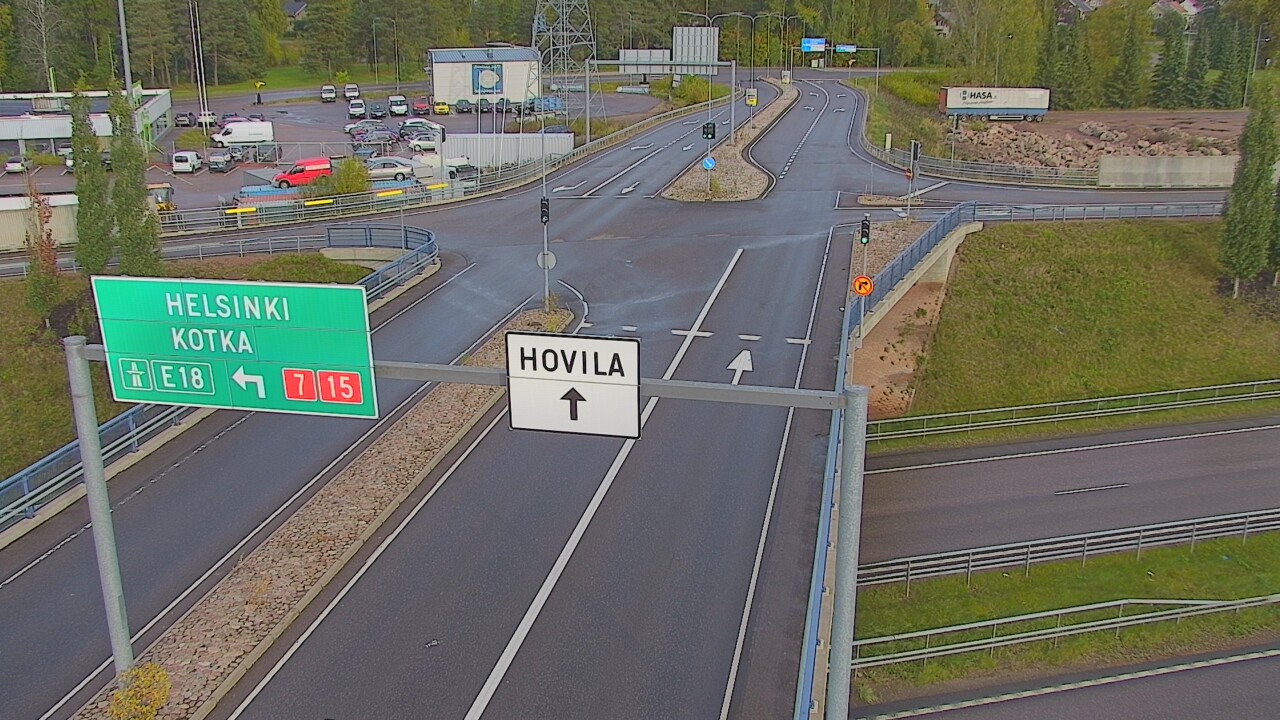 Weather Camera Image Väg 7 Kotka, Jumalniemi, Kotka, Kymenlaakso