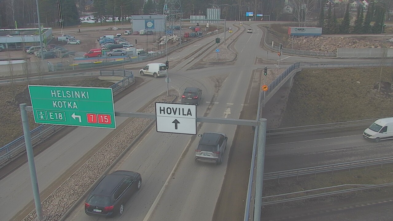 Weather Camera Image Väg 7 Kotka, Jumalniemi, Kotka, Kymenlaakso