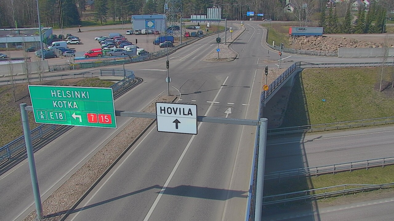 Weather Camera Image Väg 7 Kotka, Jumalniemi, Kotka, Kymenlaakso