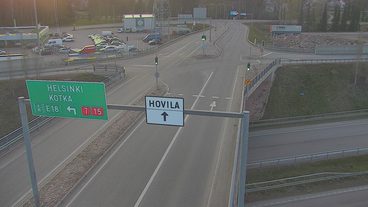 Weather Camera Image Väg 7 Kotka, Jumalniemi, Kotka, Kymenlaakso