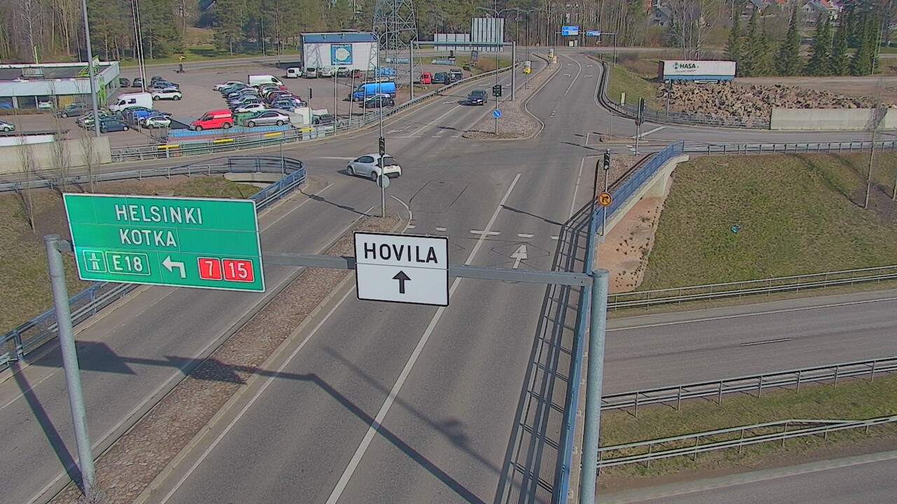 Weather Camera Image Väg 7 Kotka, Jumalniemi, Kotka, Kymenlaakso