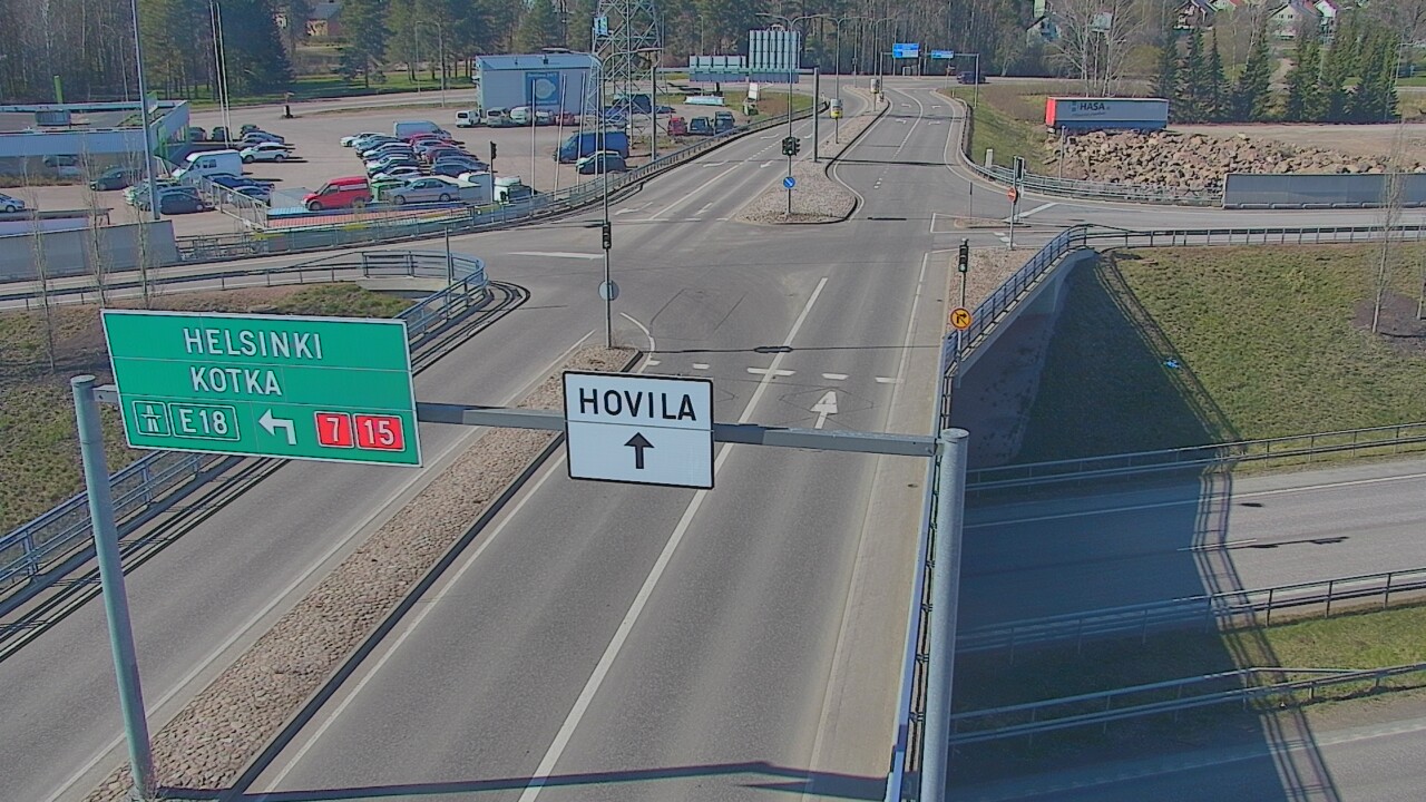 Weather Camera Image Väg 7 Kotka, Jumalniemi, Kotka, Kymenlaakso