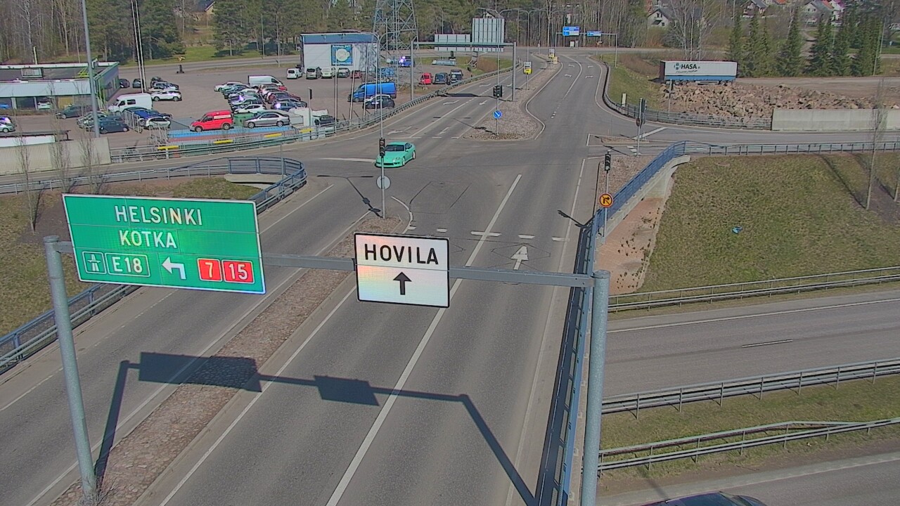 Weather Camera Image Väg 7 Kotka, Jumalniemi, Kotka, Kymenlaakso