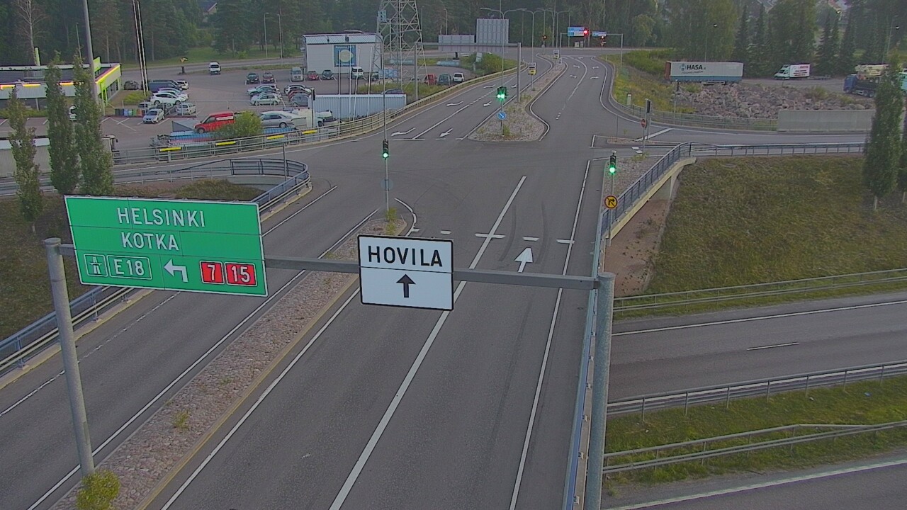 Weather Camera Image Väg 7 Kotka, Jumalniemi, Kotka, Kymenlaakso