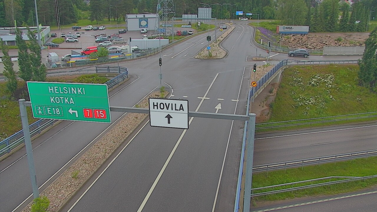 Weather Camera Image Väg 7 Kotka, Jumalniemi, Kotka, Kymenlaakso