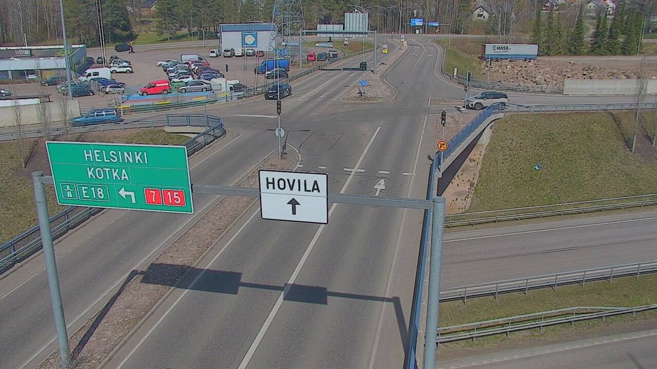 Weather Camera Image Väg 7 Kotka, Jumalniemi, Kotka, Kymenlaakso