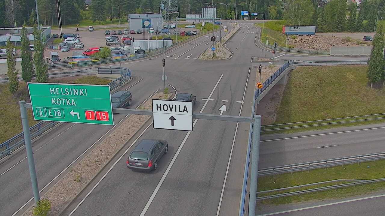 Weather Camera Image Väg 7 Kotka, Jumalniemi, Kotka, Kymenlaakso