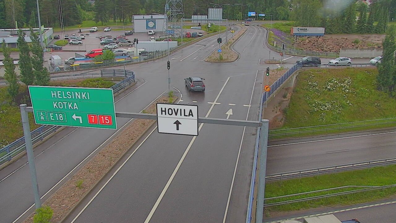 Weather Camera Image Väg 7 Kotka, Jumalniemi, Kotka, Kymenlaakso