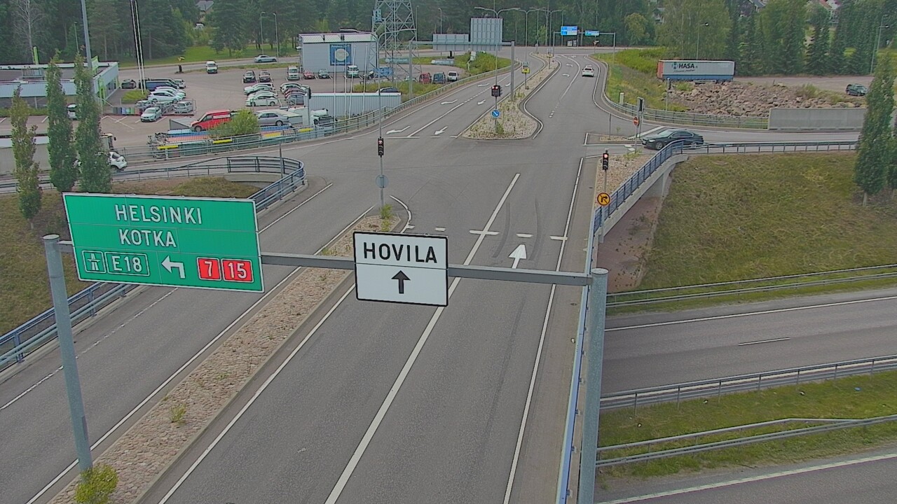 Weather Camera Image Väg 7 Kotka, Jumalniemi, Kotka, Kymenlaakso