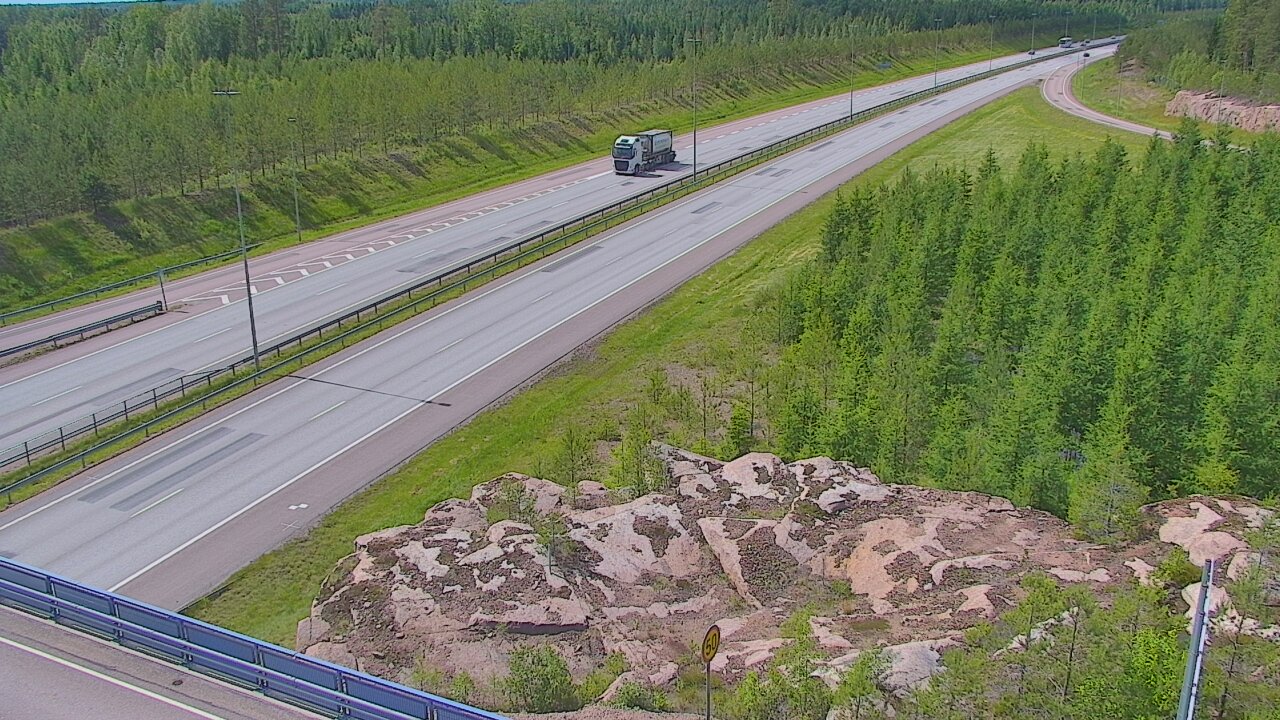 Weather Camera Image Väg 7 Pyttis, Ahvenkoski, Pyhtää, Kymenlaakso