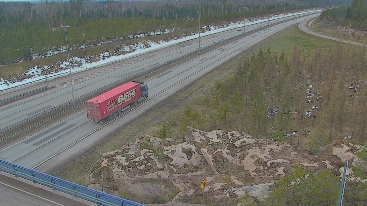 Weather Camera Image Väg 7 Pyttis, Ahvenkoski, Pyhtää, Kymenlaakso