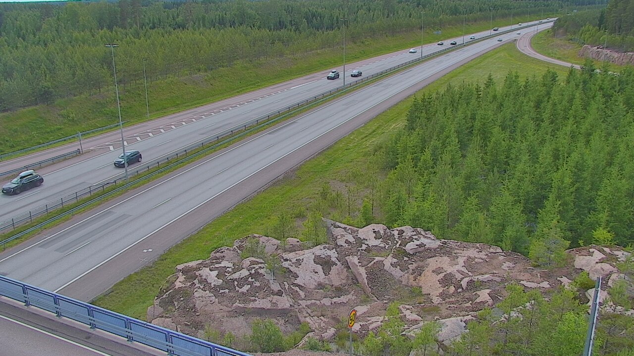 Weather Camera Image Väg 7 Pyttis, Ahvenkoski, Pyhtää, Kymenlaakso