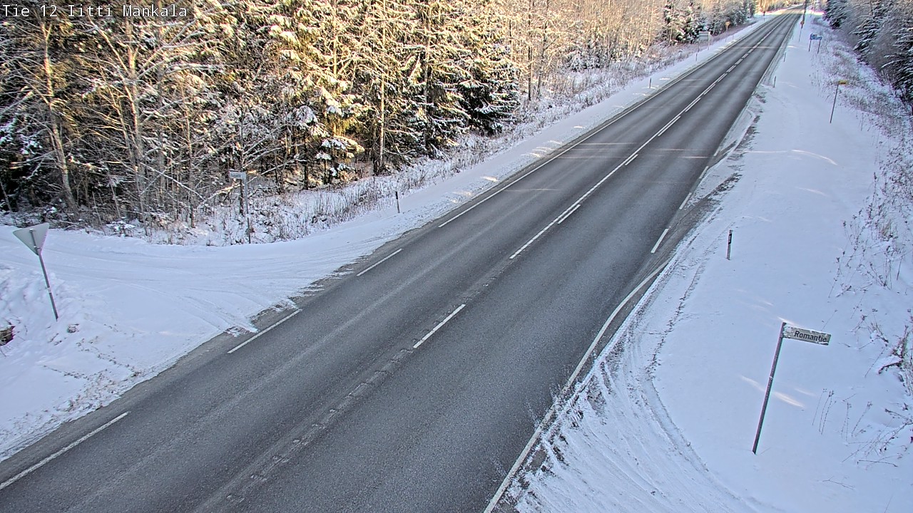 Weather Camera Image Road 12 Iitti, Mankala, Iitti, Päijät-Häme