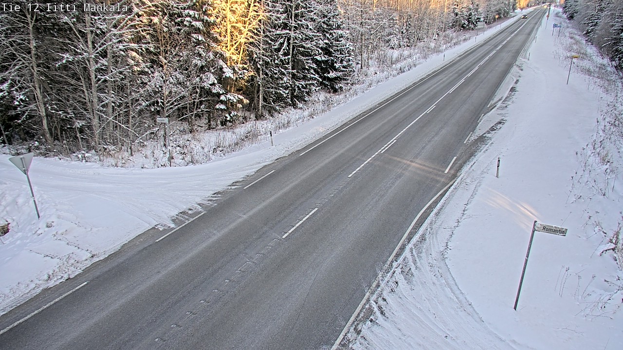 Weather Camera Image Road 12 Iitti, Mankala, Iitti, Päijät-Häme